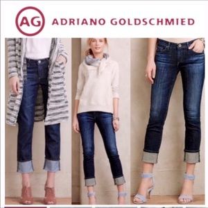 AG Stevie Cuff Slim Straight Cuffed Jean